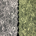 Small Floral Stretch Lace Trim 18 cm — fabric photo 3