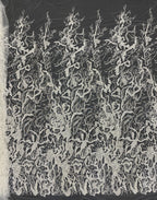 White-Core & Foam Bead Sequin Bridal Fabric — fabric photo 6