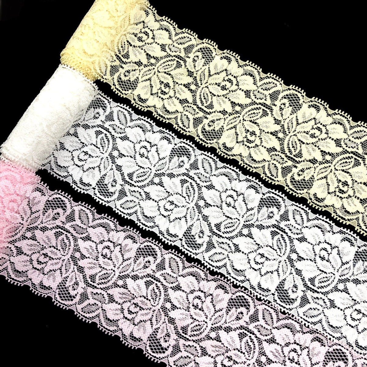 Ruffled Stretch Lace Trim — fabric photo 2