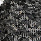 Wave Sequin Embroidered Bridal Fabric — fabric photo 4