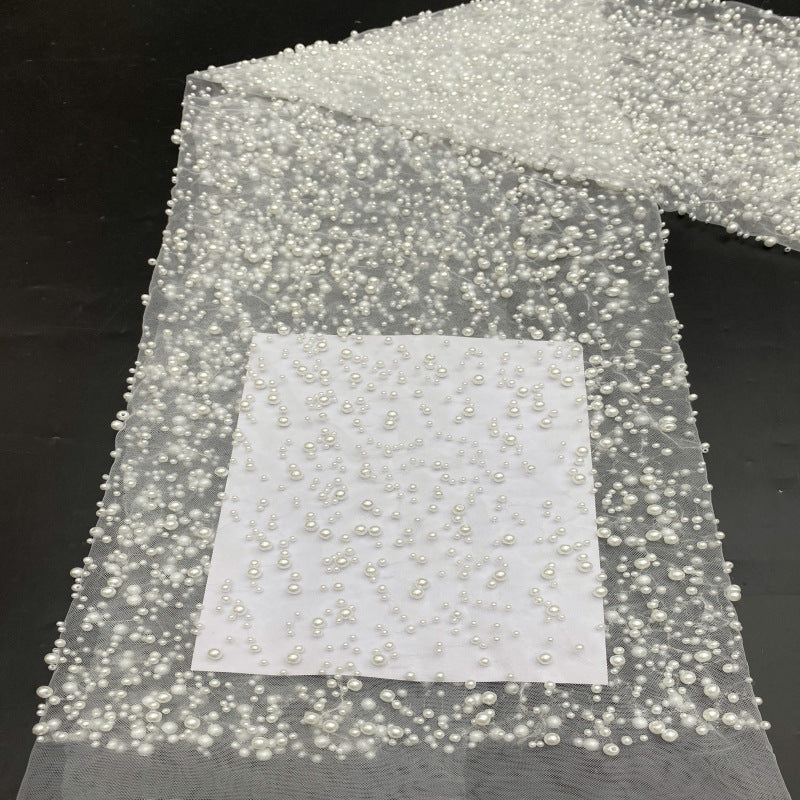 Oversized Foam Bead Embroidery for Gowns — fabric photo 2