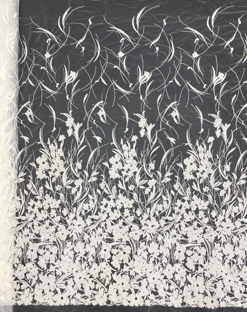 Bead Foam & Sequin Embroidery for Formal Wear