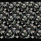 Velvet Embroidered Fabric with Beads and Sequins — fabric photo 5