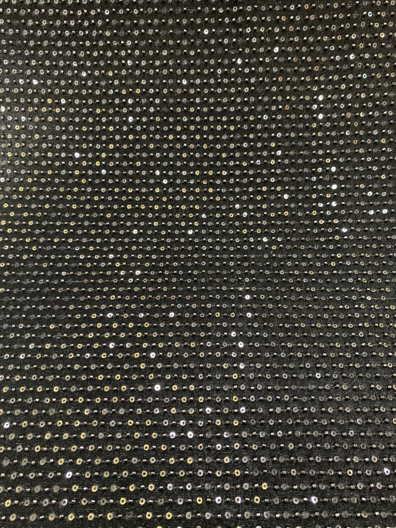 Foam Bead Crystal Sequin Fabric for Wedding Gowns — fabric photo 2