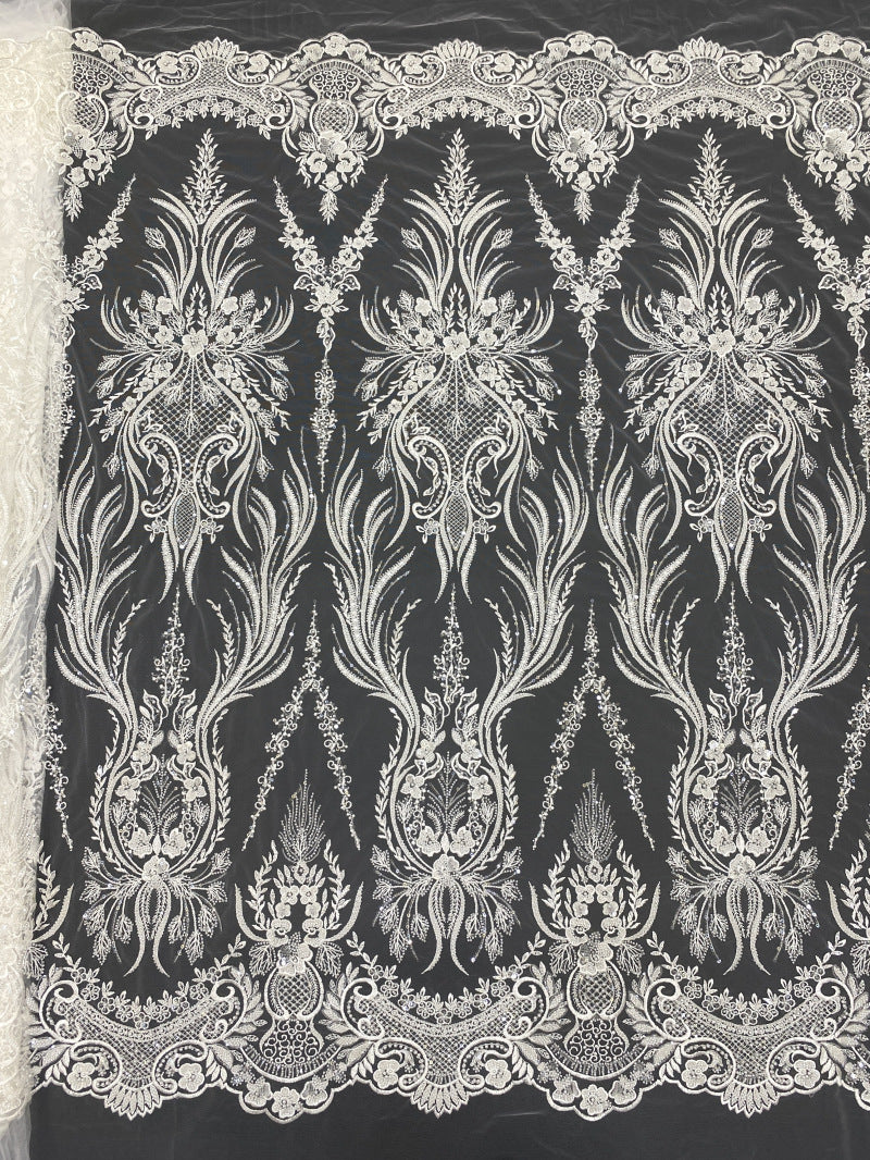 Foam Bead & 2/4mm Sequin Embroidery Fabric