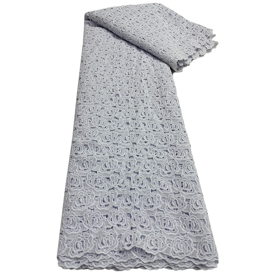 Rose Embroidered Lace Fabric — fabric photo 4