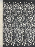 Botanical Sequin & Laser-Cut Embroidered Bridal Fabric – Design 58879 — fabric photo 6