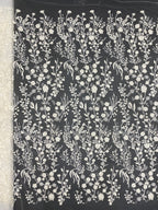 Botanical Sequin & Laser-Cut Embroidered Bridal Fabric – Design 58879 — fabric photo 6