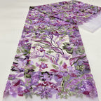 Colorful 2–5mm Sequin Embroidery Fabric