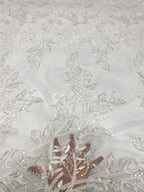Sequin Embroidered Bridal Fabric – Design 62591 — fabric photo 4