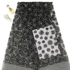 Tiny Floral Double-Bead & 3/5 mm Sequin Embroidery