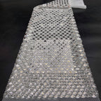 Triangular Sequin Laser Foam Bead Fabric — fabric photo 3
