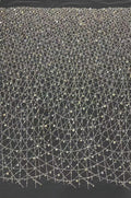 3/7 mm Crystal-Look Sequin & Bugle-Bead Embroidered Bridal Fabric — fabric photo 4