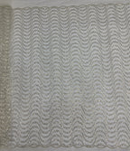 Silver Bead & 3/5 mm Sequin Embroidered Bridal Fabric — fabric photo 6