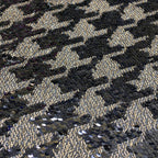 Geometric 5mm Rolled Sequin Embroidery Fabric — fabric photo 4