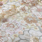 Multicolor Layered Sequin Embroidered Tulle Mesh Fabric — fabric photo 5