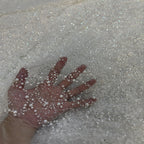 Oversized Foam Bead Bridal Embroidery Fabric — fabric photo 4