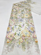 Printed Bead Sequin Embroidery Fabric for Dresses — fabric photo 6