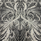 Bugle Bead & Sequin Embroidered Bridal Fabric - Style 57039 — fabric photo 3