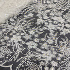 Sequin & Bubble-Bead Embroidered Bridal Fabric – Design 82559 — fabric photo 3