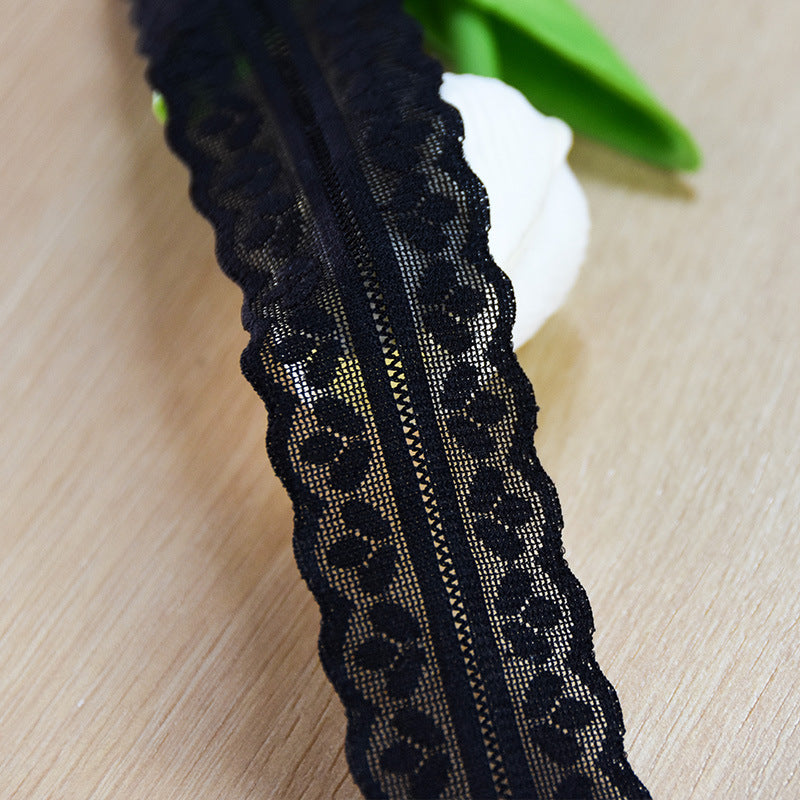 Ruffled Knitted Stretch Lace Trim 3.2 cm — fabric photo 2