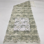 Ribbon and Bright Thread Sequin Embroidery Fabric — fabric photo 4