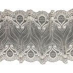 Five-Petal Floral Picot-Edge Stretch Lace Trim 18 cm — fabric photo 3