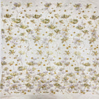 Dandelion Printed Bead Sequin Embroidery Fabric — fabric photo 3