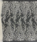 Positioned Floral Bead & 3/7mm Sequin Bridal Fabric — fabric photo 6
