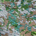 Camouflage Jacquard Satin Brocade Fabric