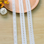 Single-Scallop Picot-Edge Stretch Nylon Lace Trim — fabric photo 2