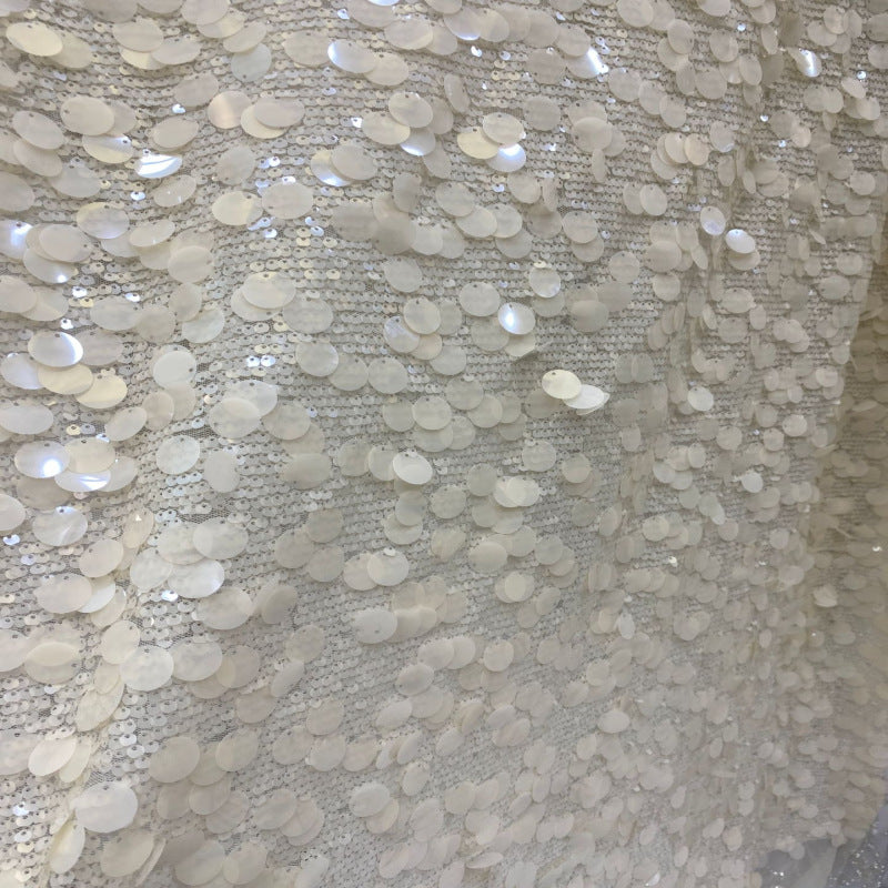 Mesh with 5/18mm Sequin Embroidery — fabric photo 5