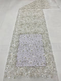 Plum Blossom Double Bead 3/7mm Sequin Fabric — fabric photo 6
