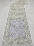Plum Blossom Double Bead 3/7mm Sequin Fabric — fabric photo 6