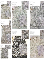 7/9 mm Sequin & Silver-Bead Embroidered Tulle Mesh Fabric — fabric photo 3