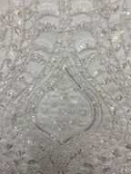 Foam Bead & 3/5mm Sequin Embroidery Fabric — fabric photo 5