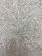 Foam Bead 3/4mm Sequin Embroidery Fabric for Gowns — fabric photo 5