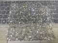 Random Net Bead & Crystal Sequin Embroidery Fabric — fabric photo 6