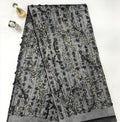 Fine 3/5/12 mm Sequin Embroidered Tulle Mesh Fabric — fabric photo 6
