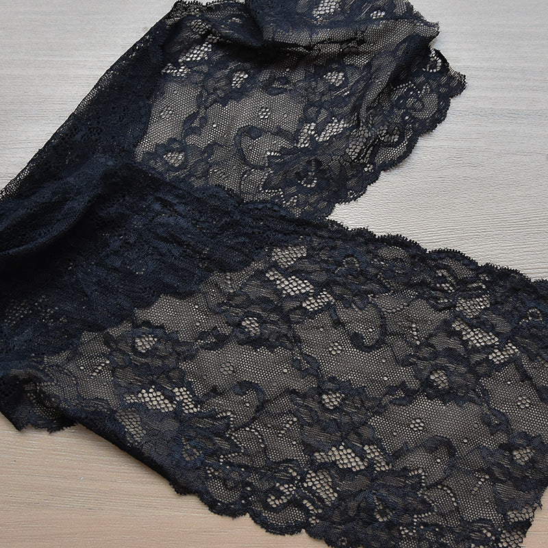 Double-Scallop Picot-Edge Stretch Nylon Lace Trim 18 cm - Style 84543 — fabric photo 2