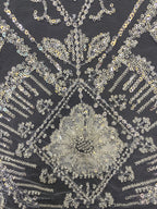 Sequin Embroidered Bridal Fabric – Design 54047 — fabric photo 5