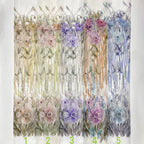 Botanical Sequin & Printed Bridal Fabric – Design 11935