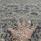 Sequin Embroidered Bridal Fabric – Design 49439 — fabric photo 5