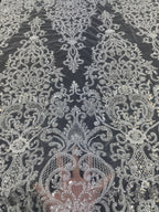 Ornamental Foam Bead & 3/5mm Sequin Fabric — fabric photo 2
