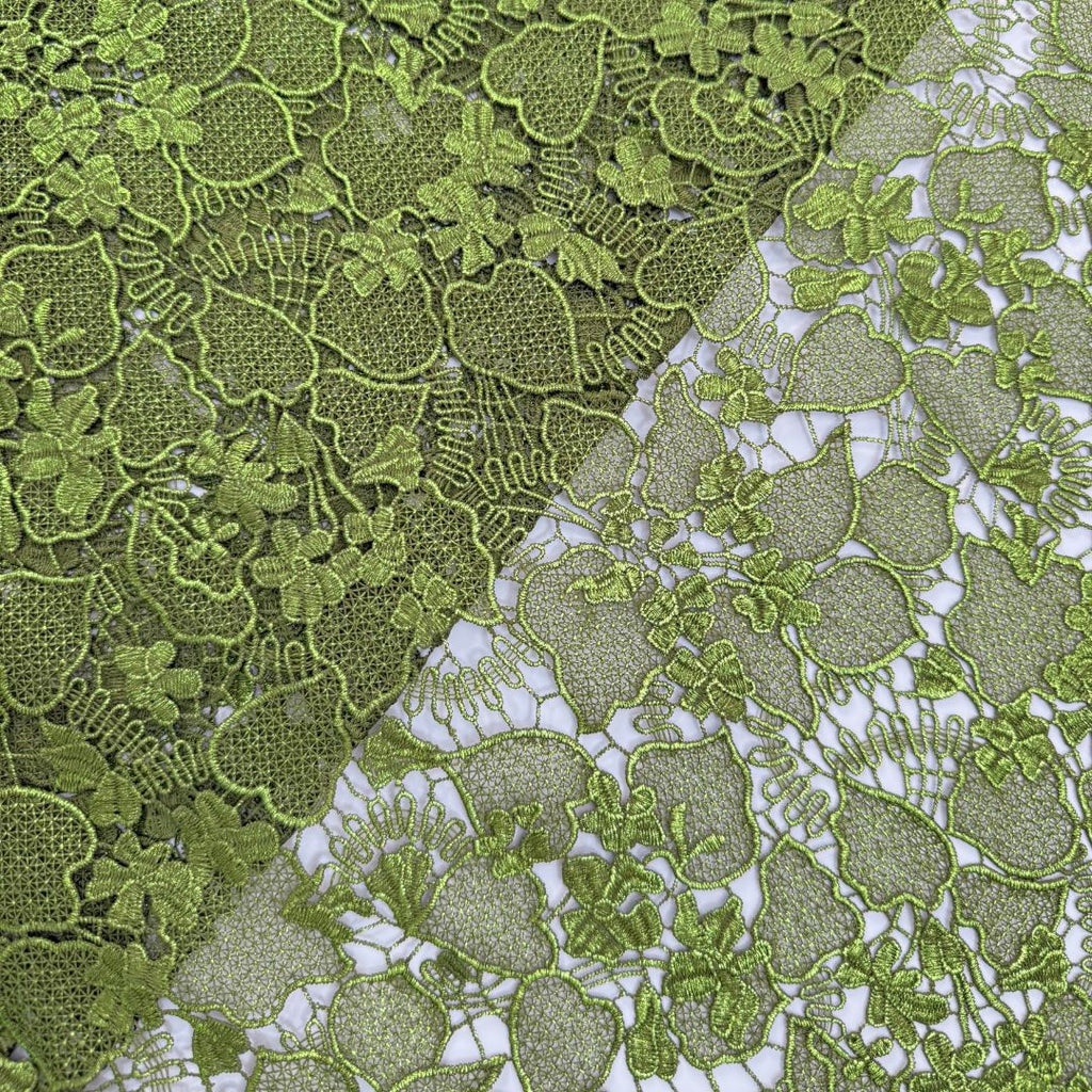 Gold-Thread Cutwork Water-Soluble Lace Fabric – Per Yard