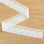 Single-Scallop Straight-Edge Stretch Lace Trim 3 cm — fabric photo 2
