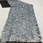 Mixed-Size Sequin Embroidery Fabric for Dresses