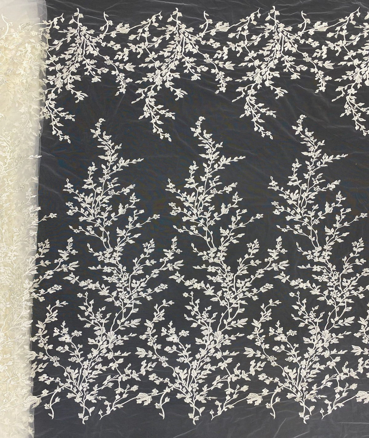 Sequin Embroidered Bridal Fabric – Design 56831 — fabric photo 6