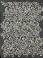 2/4 mm Sequin Embroidered Bridal Fabric – Design 16191 — fabric photo 3