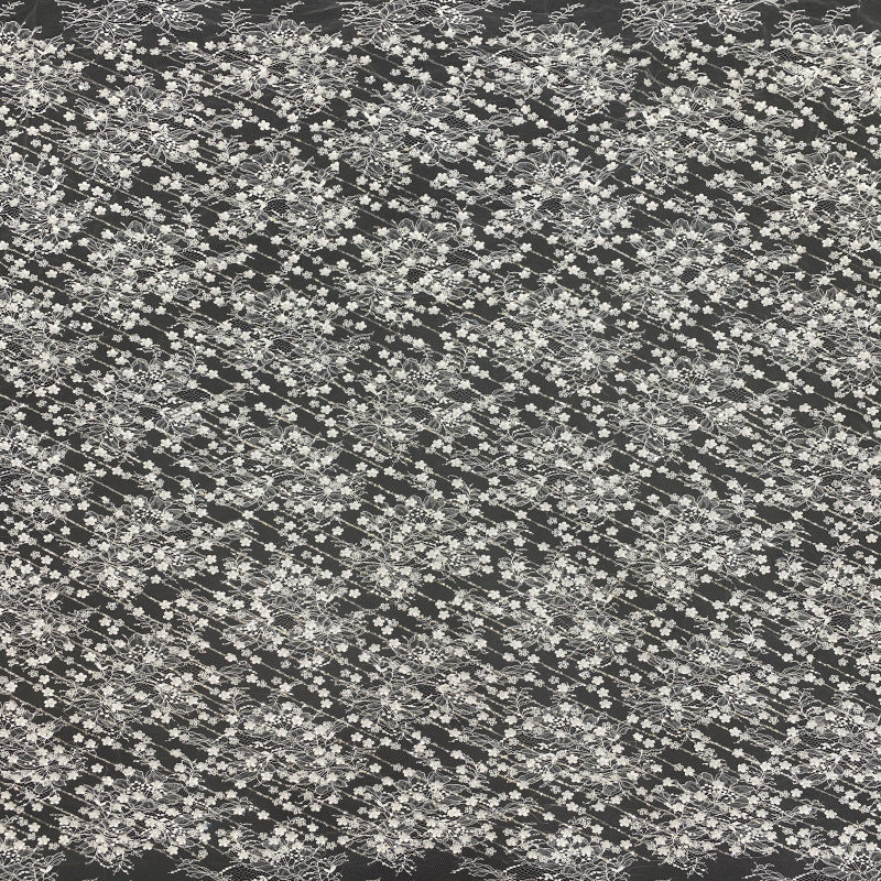 Laser Floral Beaded Sequin Lace — fabric photo 4